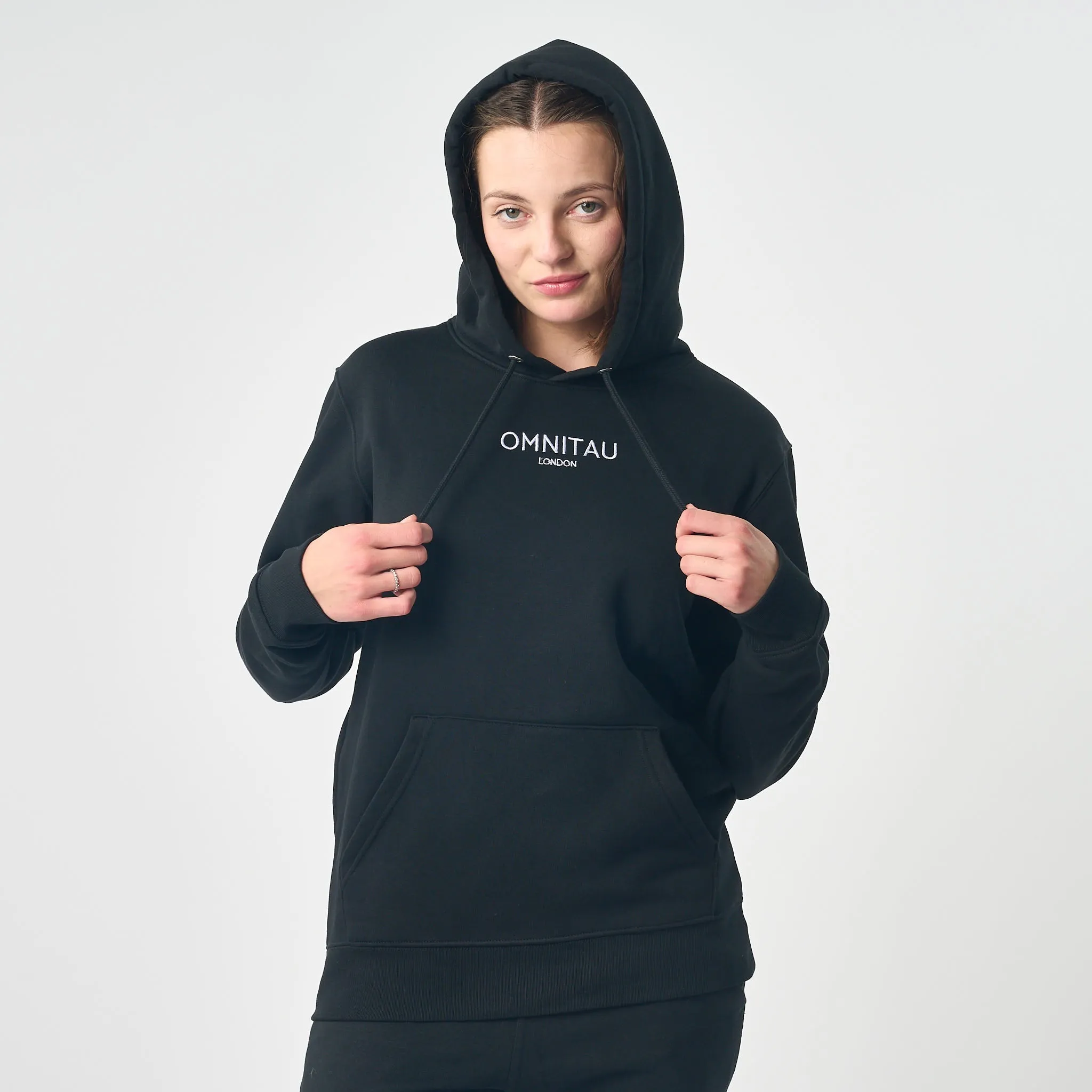 Omnitau Women's Soho Organic Cotton Heavyweight Hoodie - Black