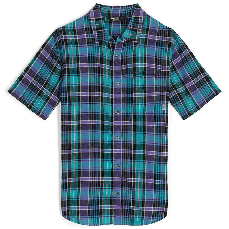 Outdoor Research Weisse Plaid Mens Short Sleeve Shirt