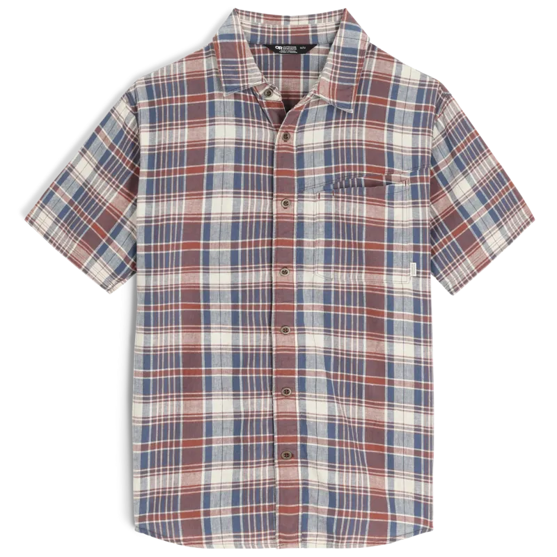 Outdoor Research Weisse Plaid Mens Short Sleeve Shirt