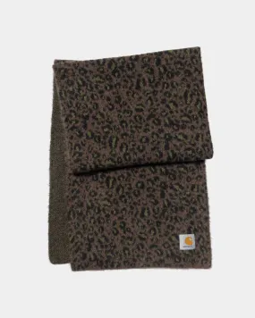 Palmer Scarf | Tamarind Camo Leopard Jacquard