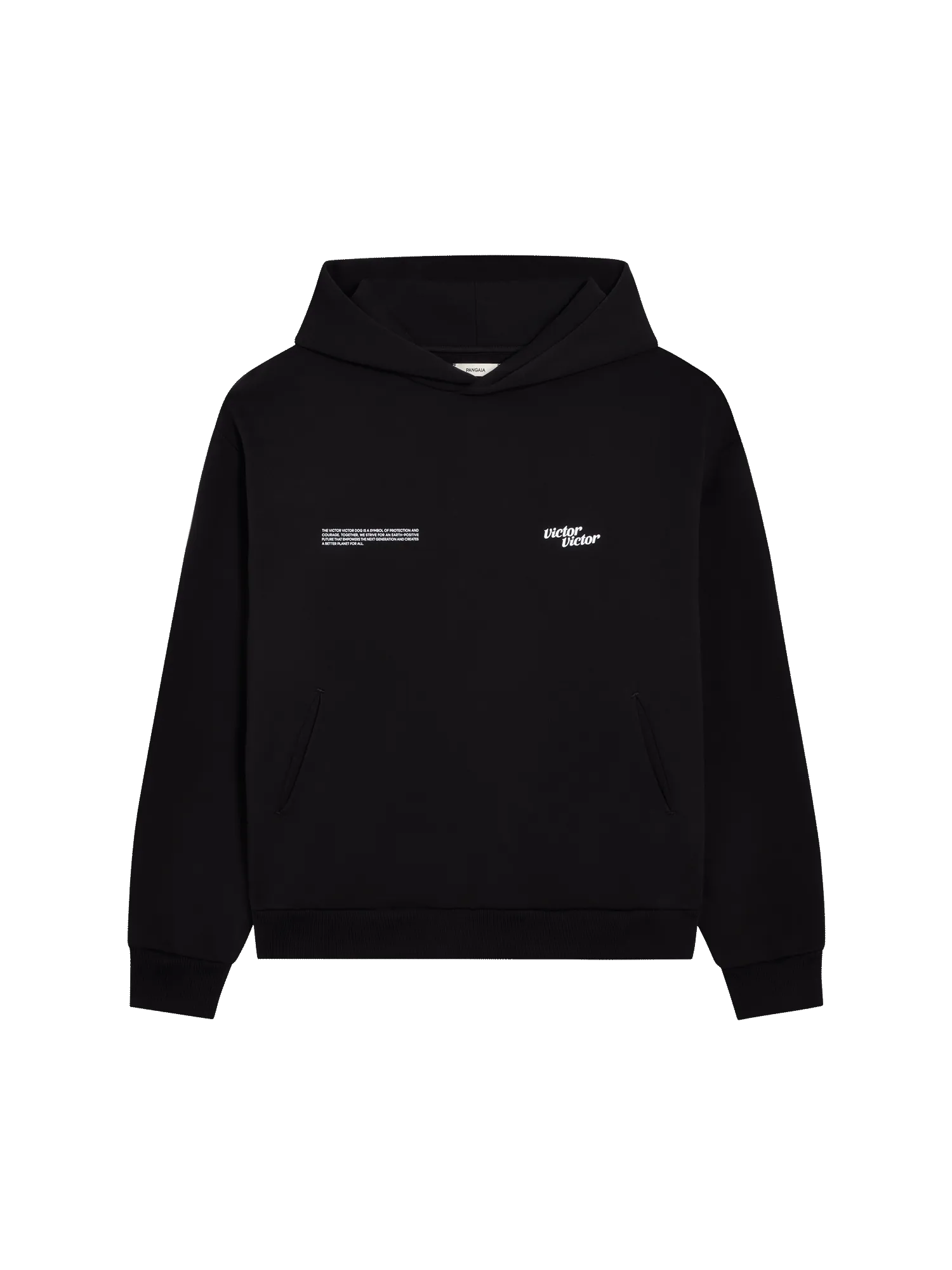 PANGAIA x Victor Victor Signature Hoodie—black