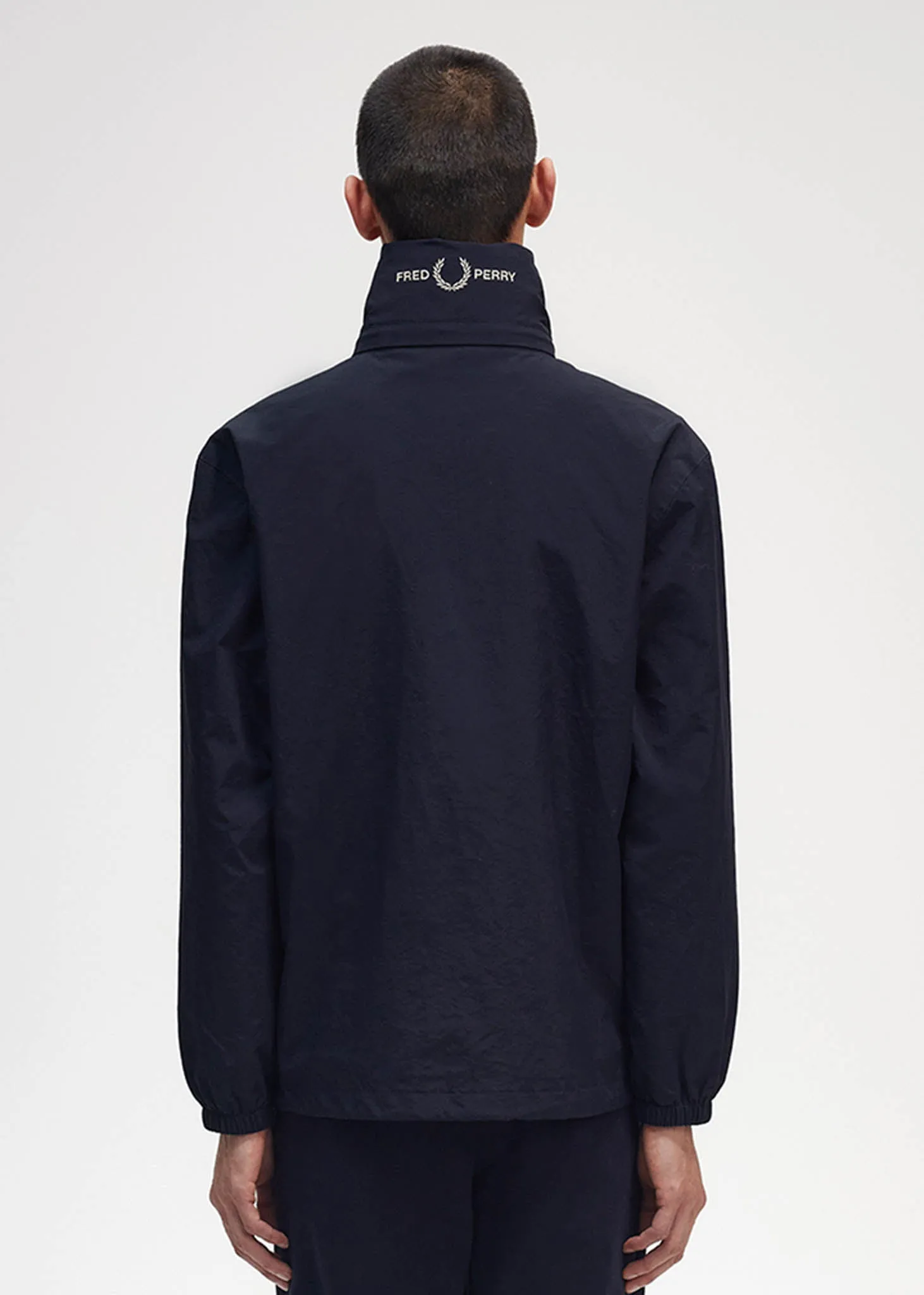 Patch pocket zip through jacket - navy