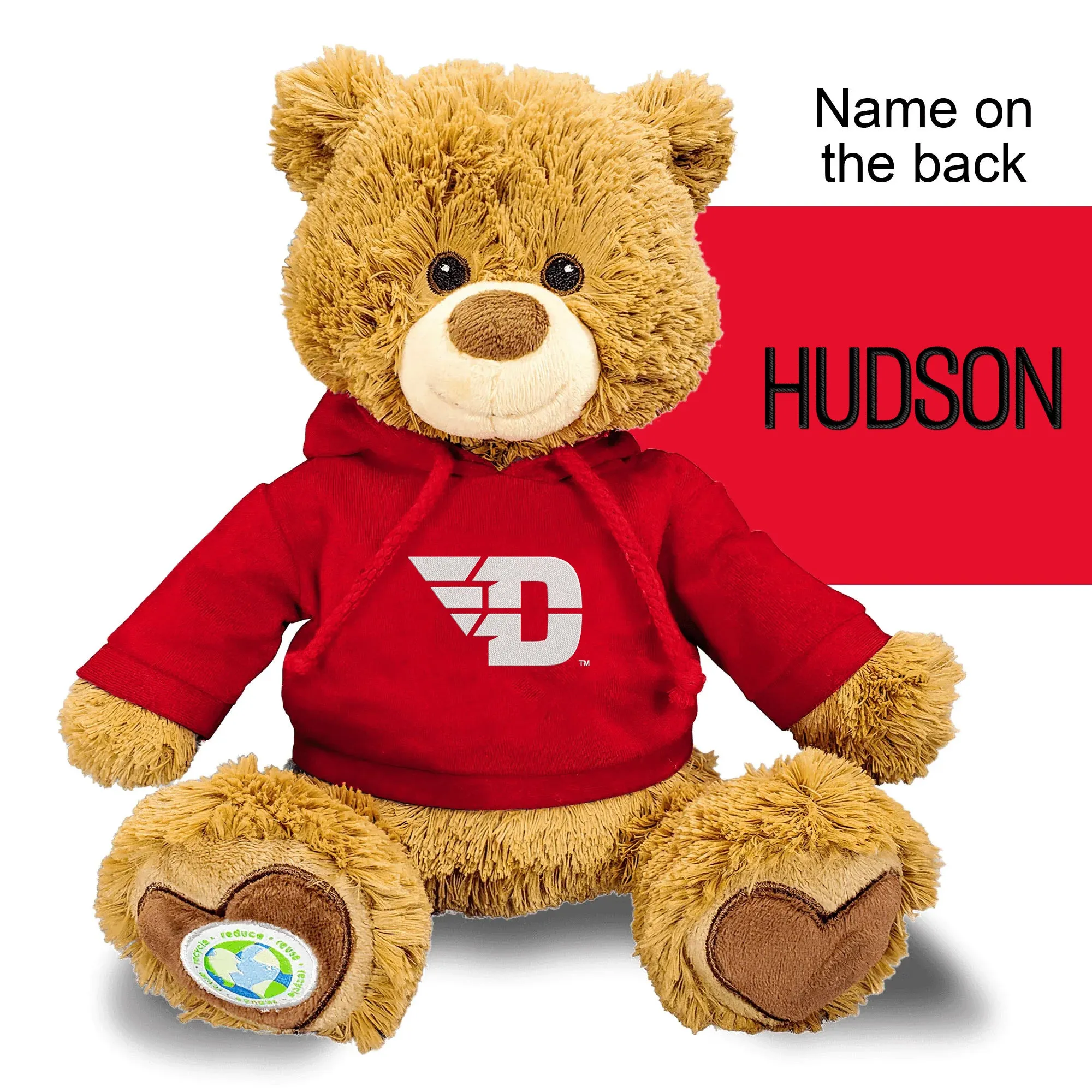 Personalized Dayton Flyers 10" Plush Bear 2