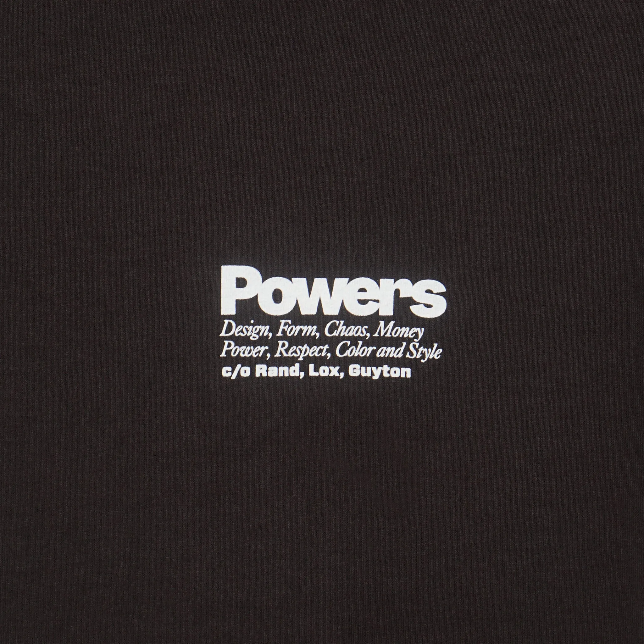 Powers Supply Money Power Respect Tee (Chocolate)