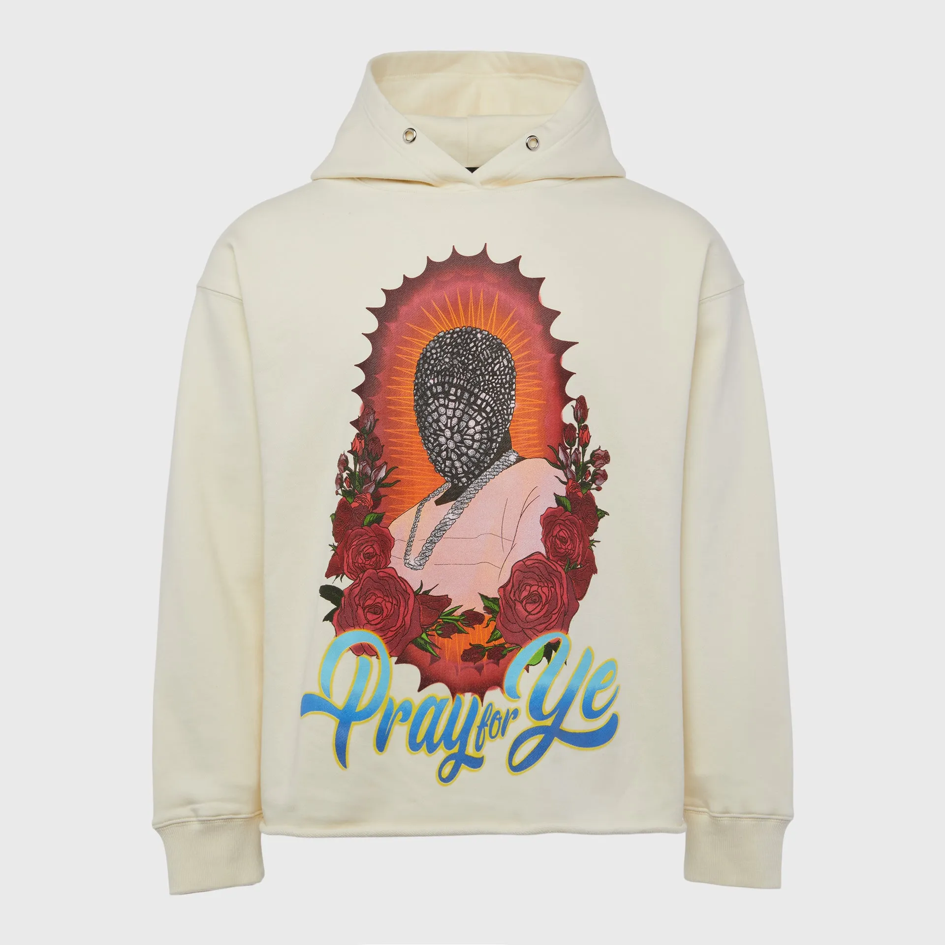 Pray for Ye Hoodie Cream