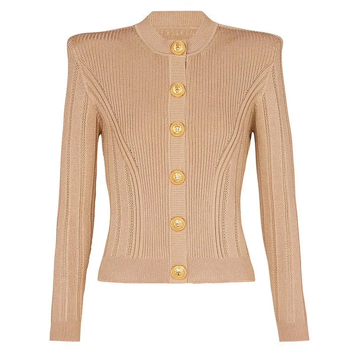 Pre Order:  Knitted Waist Cinching Slim Cardigan