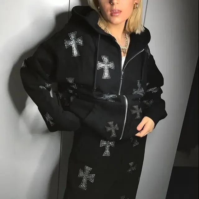 Punk Hoodie Coat Clothing