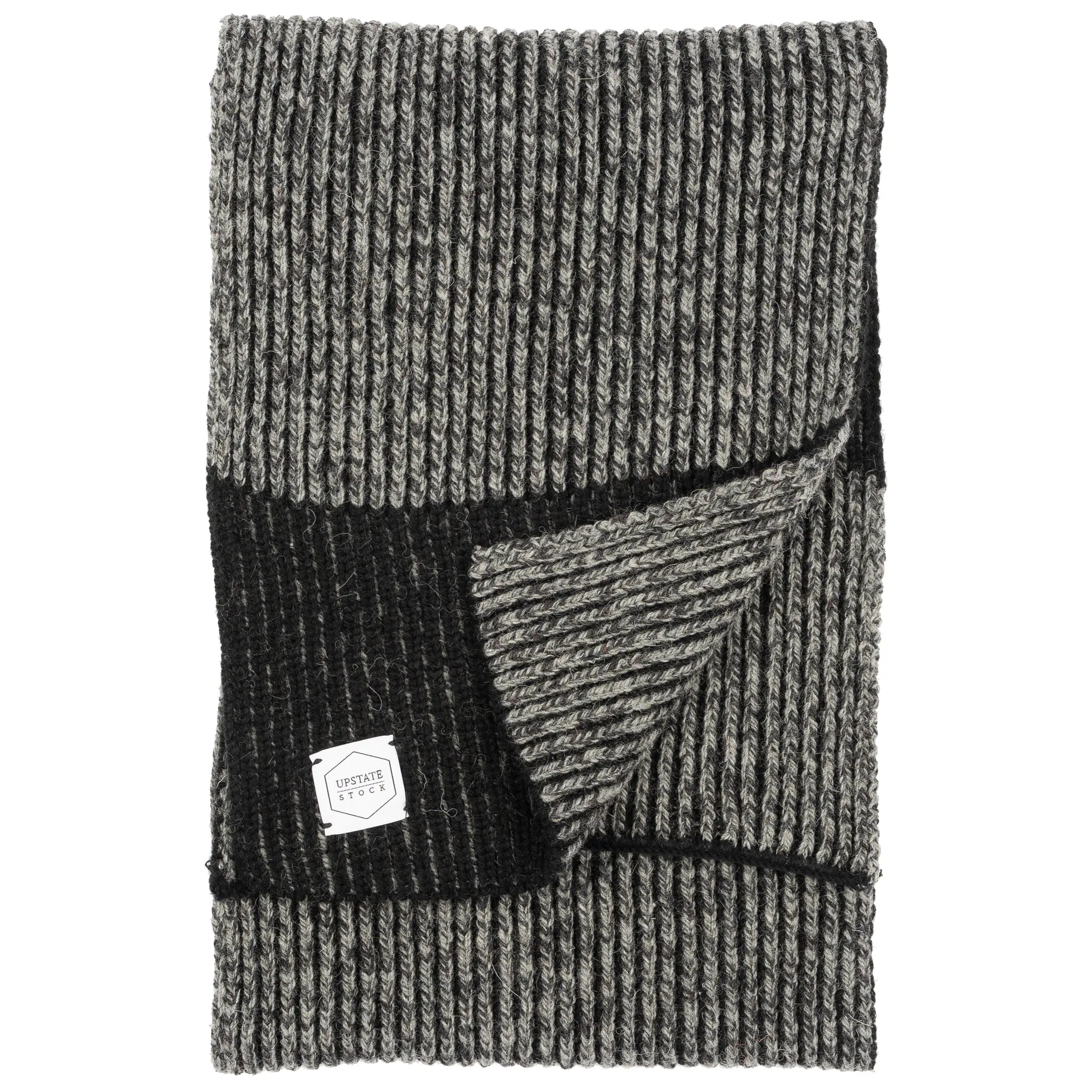 Ragg Wool Scarf - Charcoal Melange