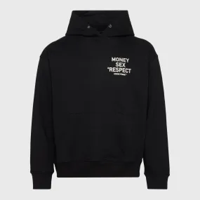 Respect Hoodie Black and Cream