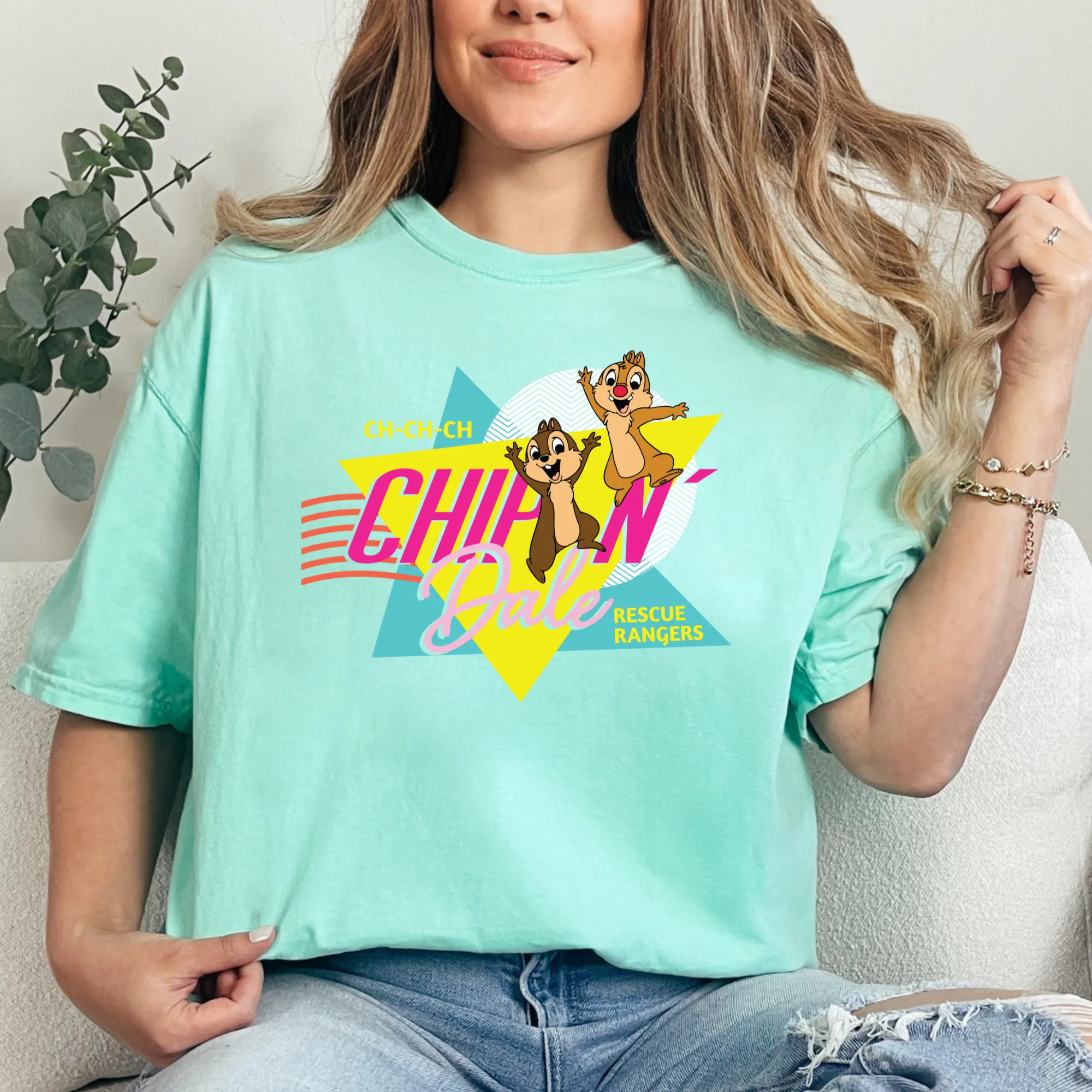 Retro Cute Chipmunks Shirt for Women