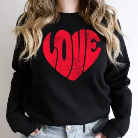 Retro LOVE Tee Shirt or Sweatshirt, Unisex Tee Shirt, Woman Tee Shirt, Mom shirt