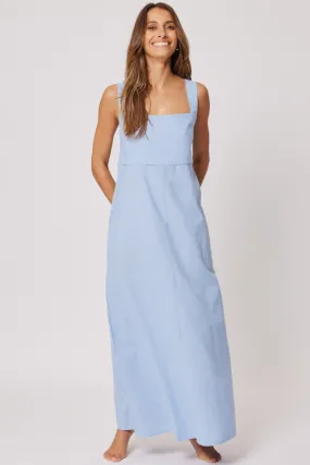 SARA MAXI DRESS - Blue Chambray