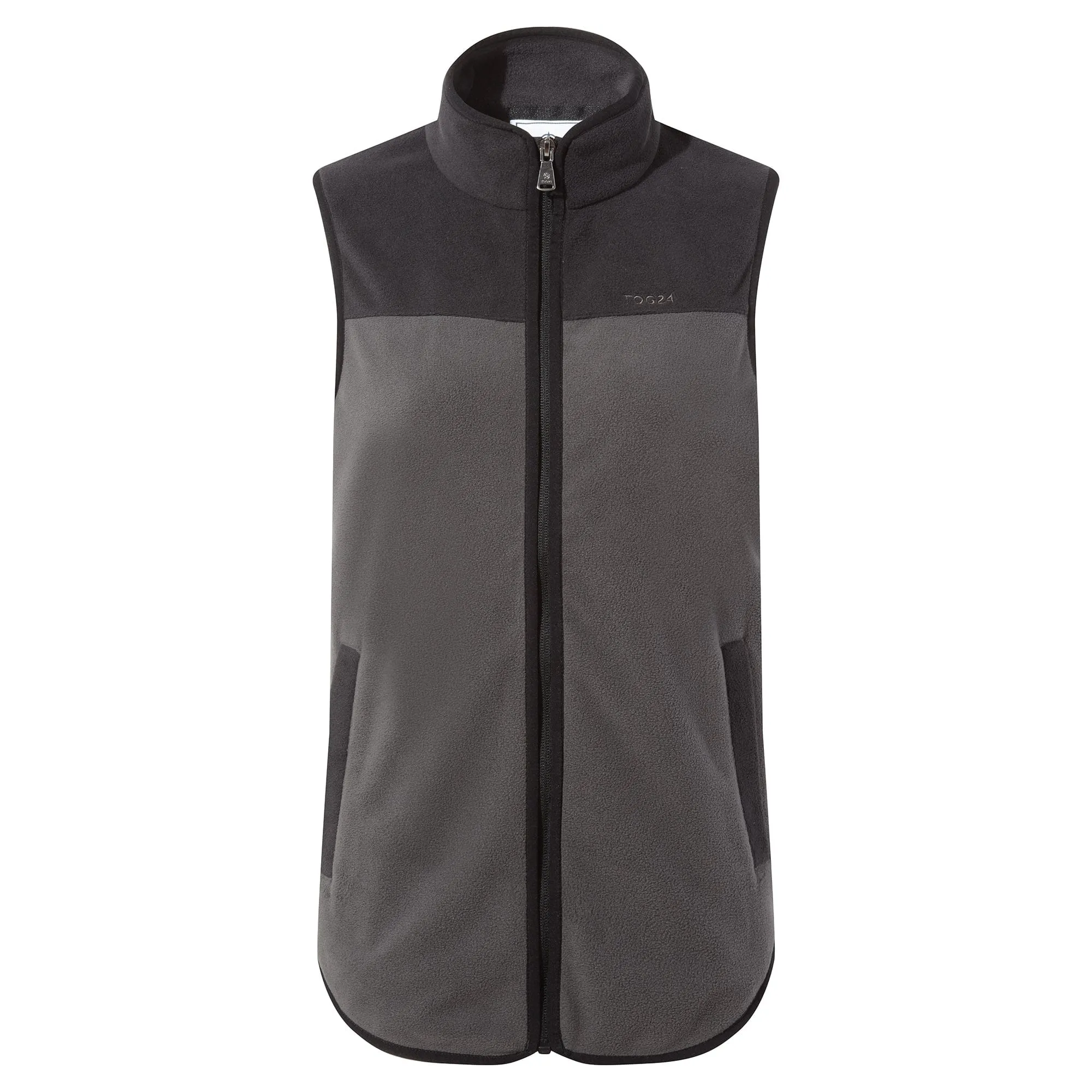 Sarel Womens Colour Block Fleece Gilet - Washed Black/Black