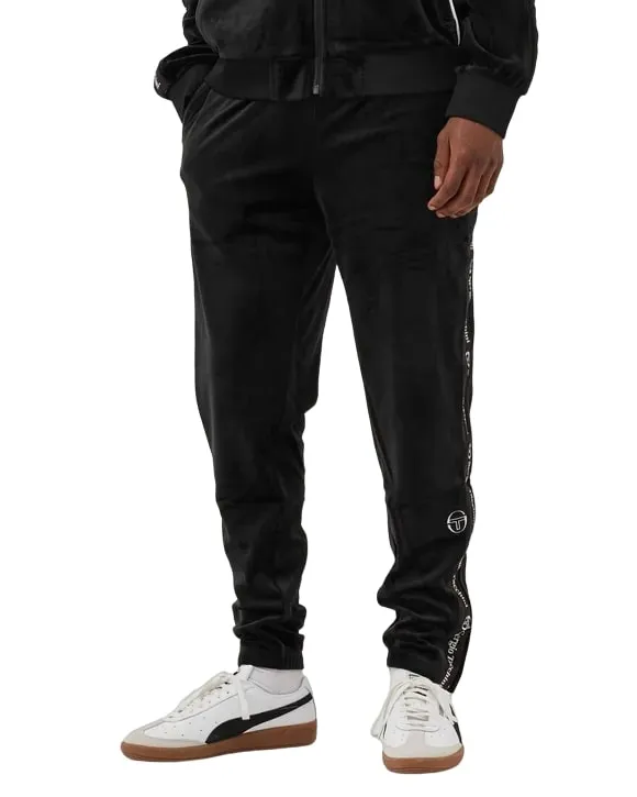 Sergio Tacchini Men's Logo Velour Track Pants