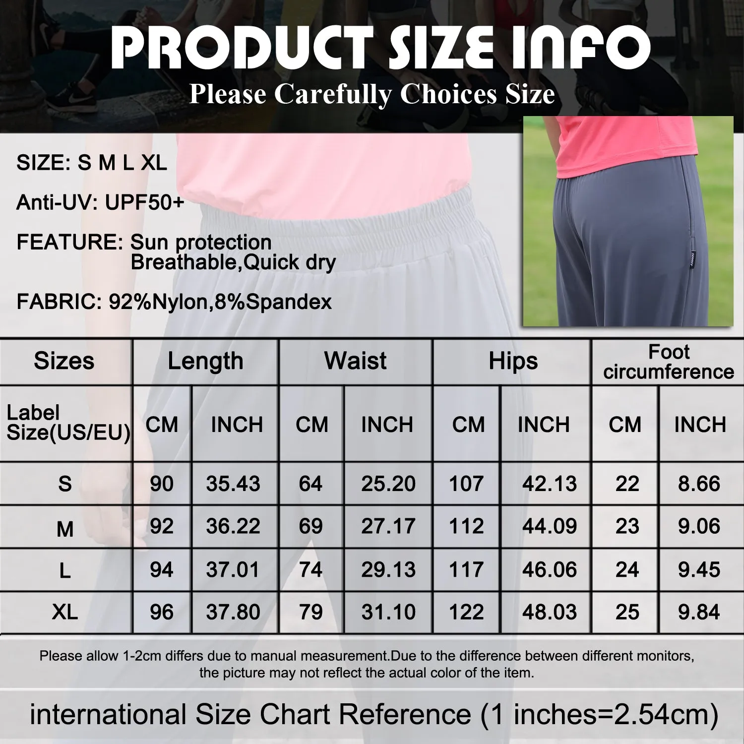 Sidiou Group Anniou UPF50  UV Protection Loose Casual Quick Dry Trousers Women's Breathable Ice Silk Pants Running Fitness Sport Wide Leg Pants