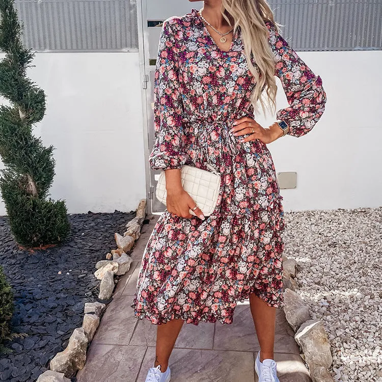 South Gate Tiered Boho Maxi Dress