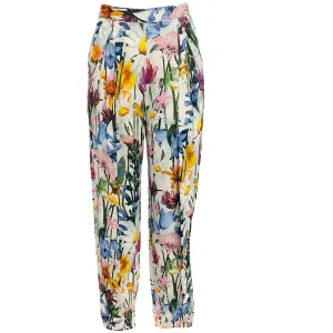 Stella McCartney White Multi Floral Print Joggers