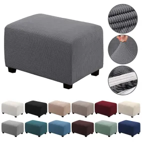 Stretchy Ottoman Slipcover for Round and Rectangular