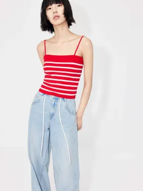 Striped Strap Top