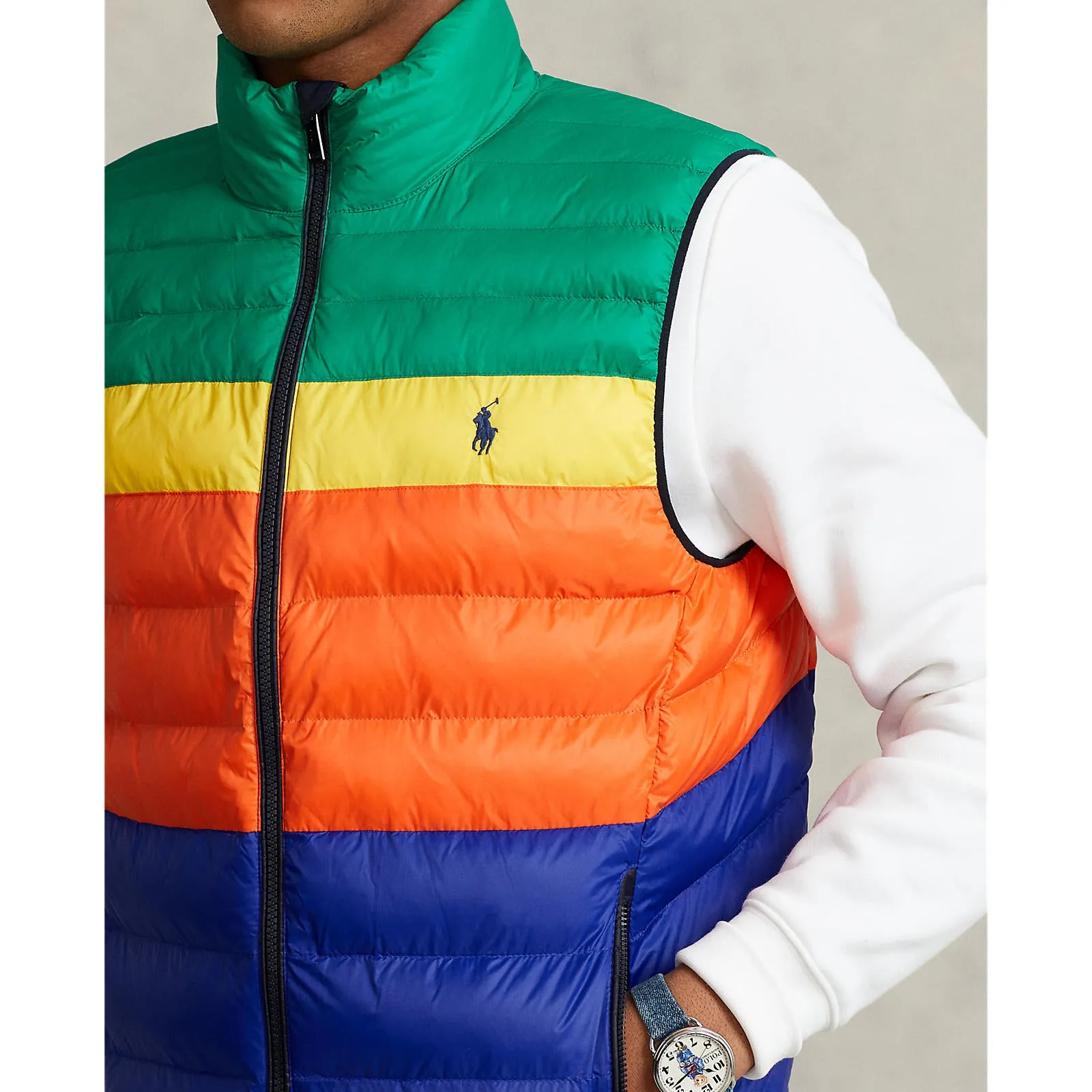 Terra Gilet Vest - Stripe - Multi