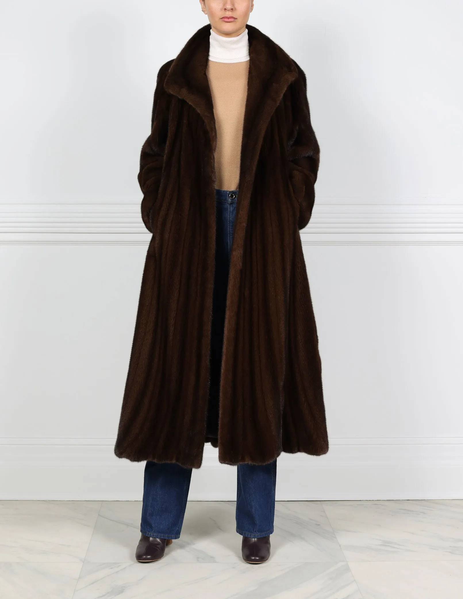 The Swirl Mink Fur Coat