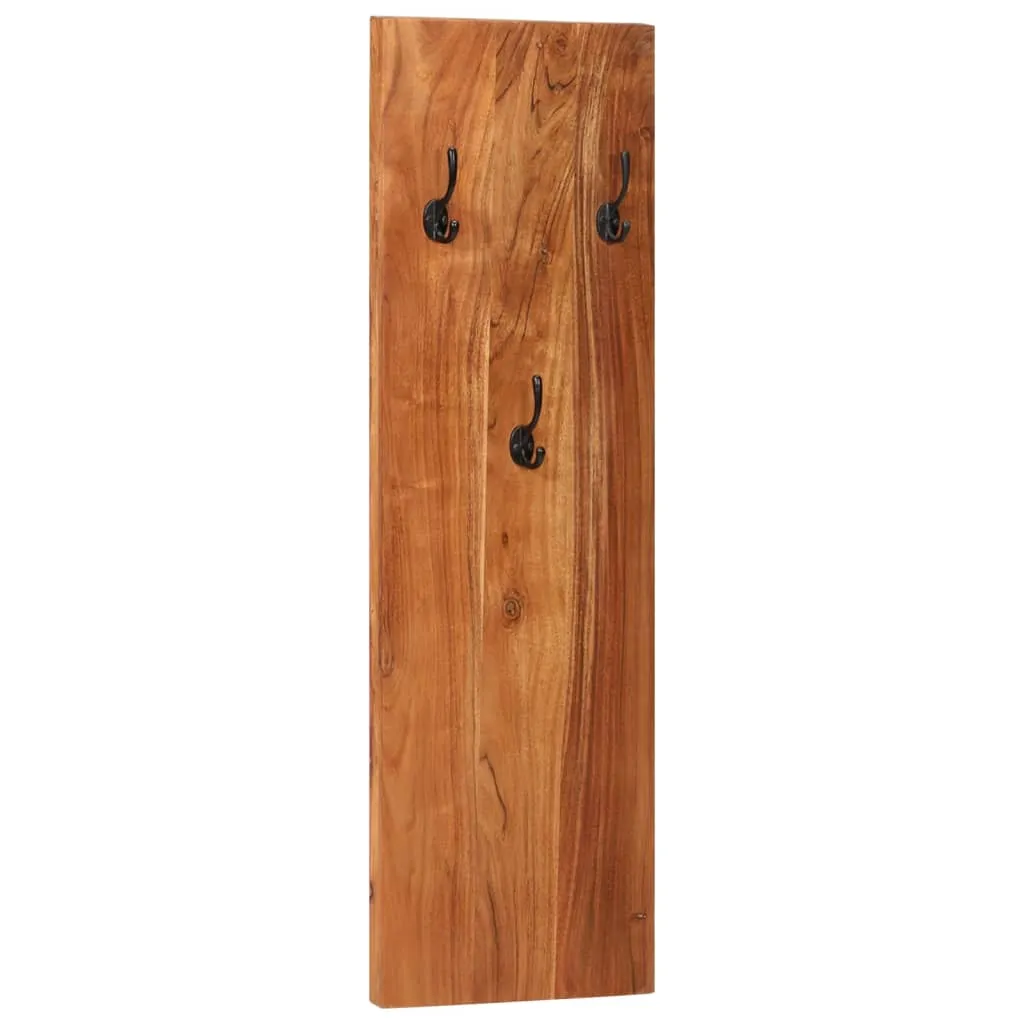 Wall-mounted Coat Racks 2 pcs 36x3x110 cm Solid Acacia Wood