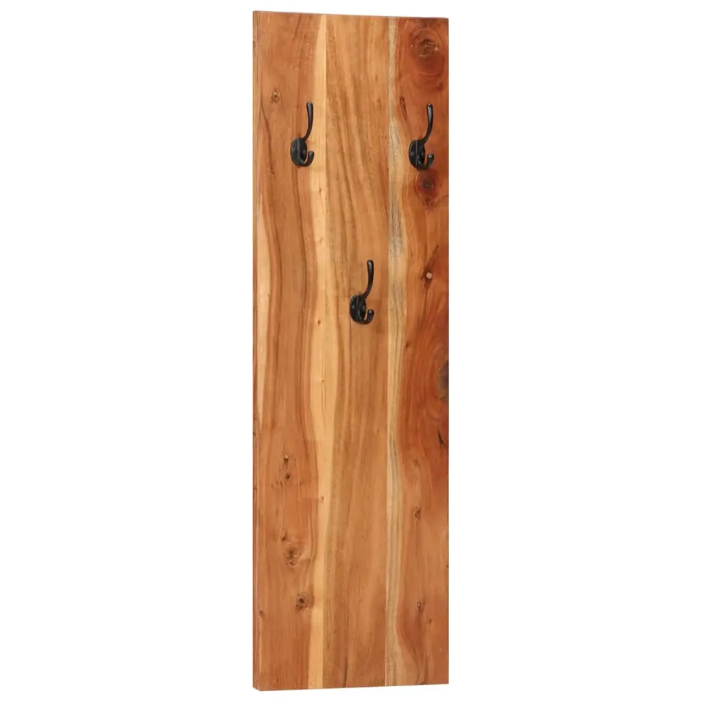 Wall-mounted Coat Racks 2 pcs 36x3x110 cm Solid Acacia Wood