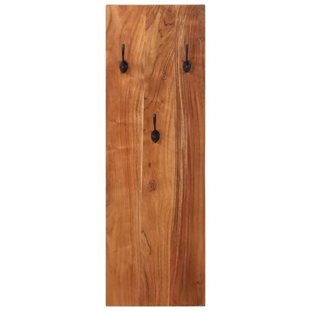 Wall-mounted Coat Racks 2 pcs 36x3x110 cm Solid Acacia Wood