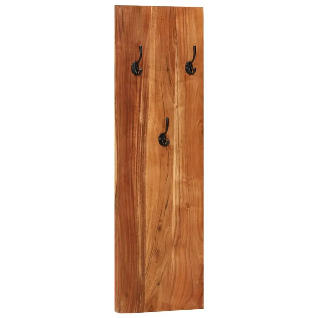 Wall-mounted Coat Racks 2 pcs 36x3x110 cm Solid Acacia Wood