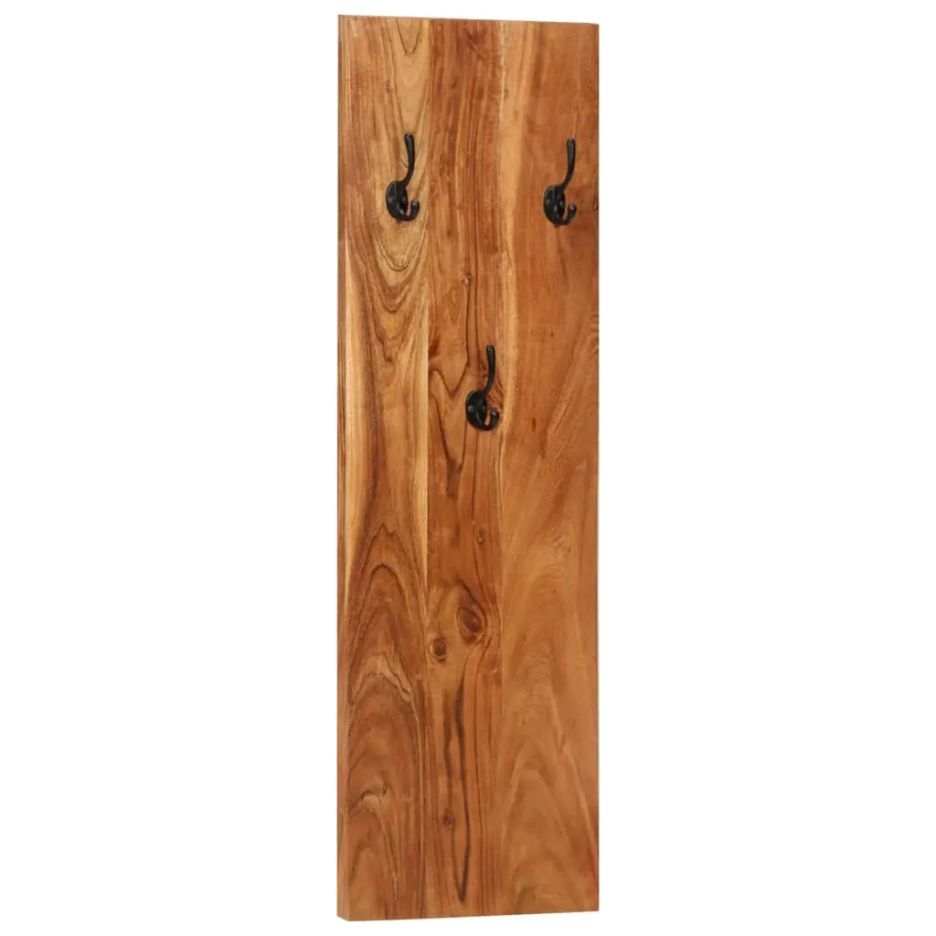 Wall-mounted Coat Racks 2 pcs 36x3x110 cm Solid Acacia Wood