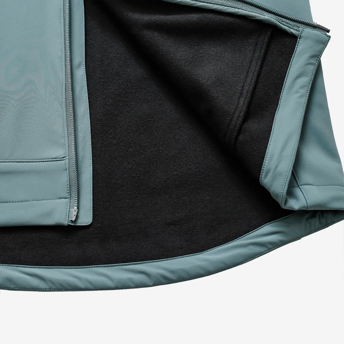 Warm Double Layer Jacket - Teal Blue