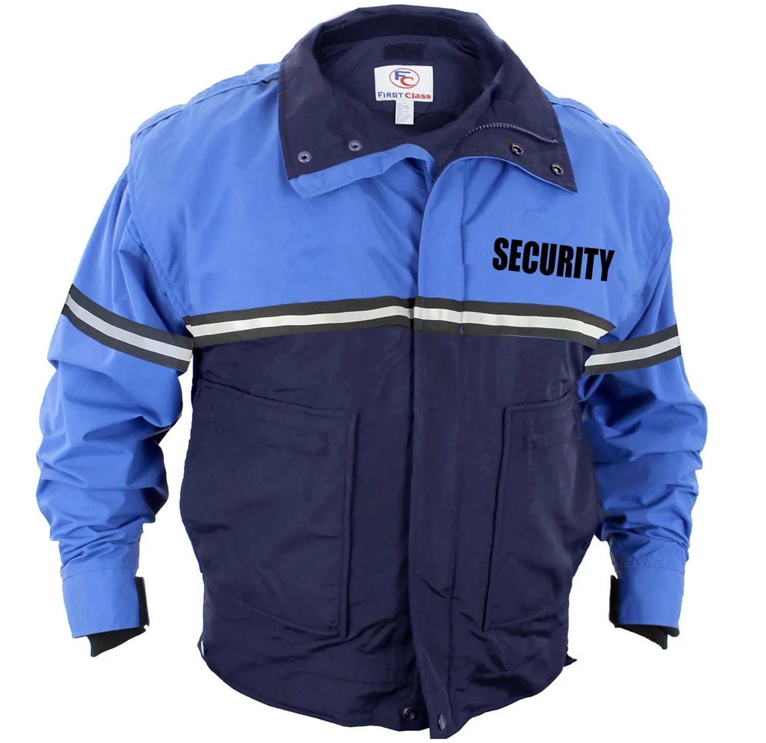 Water Proof Zip-Off Sleeve Bike Patrol Jacket with Removable Liner (Security)