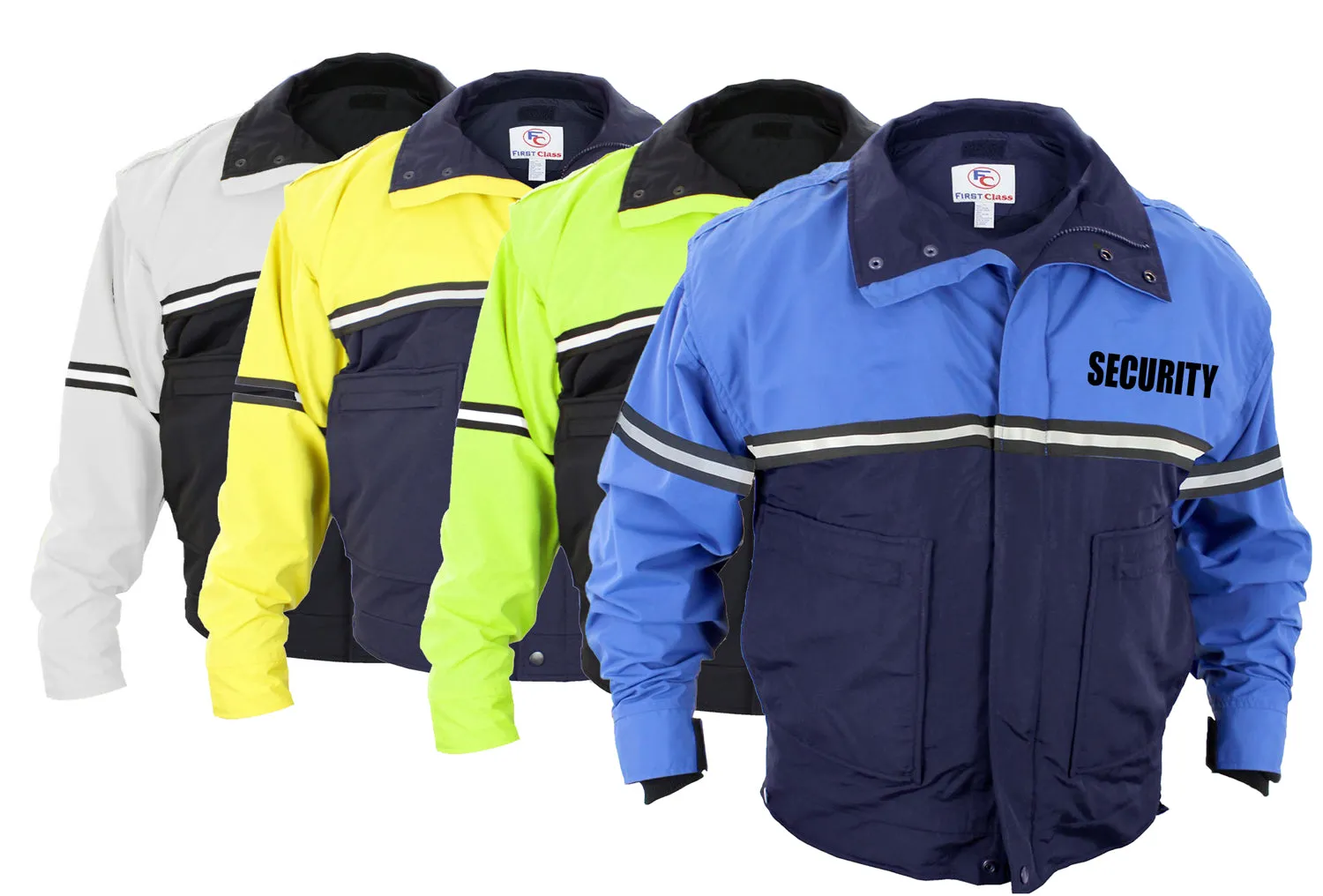 Water Proof Zip-Off Sleeve Bike Patrol Jacket with Removable Liner (Security)