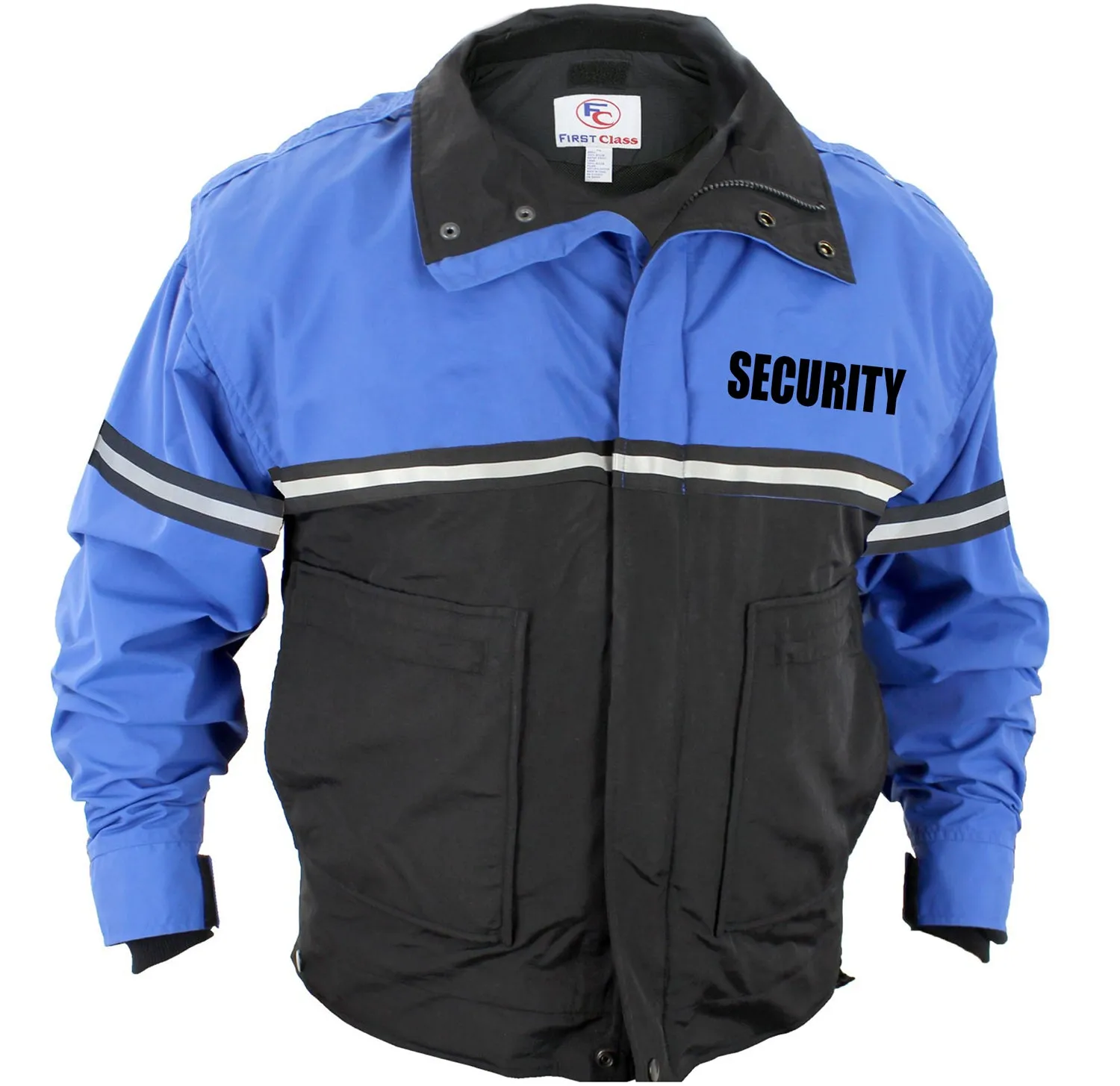 Water Proof Zip-Off Sleeve Bike Patrol Jacket with Removable Liner (Security)