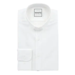 White Egyptian Cotton Non Iron Priest Collar Shirt and Adjustable Button Cuffs